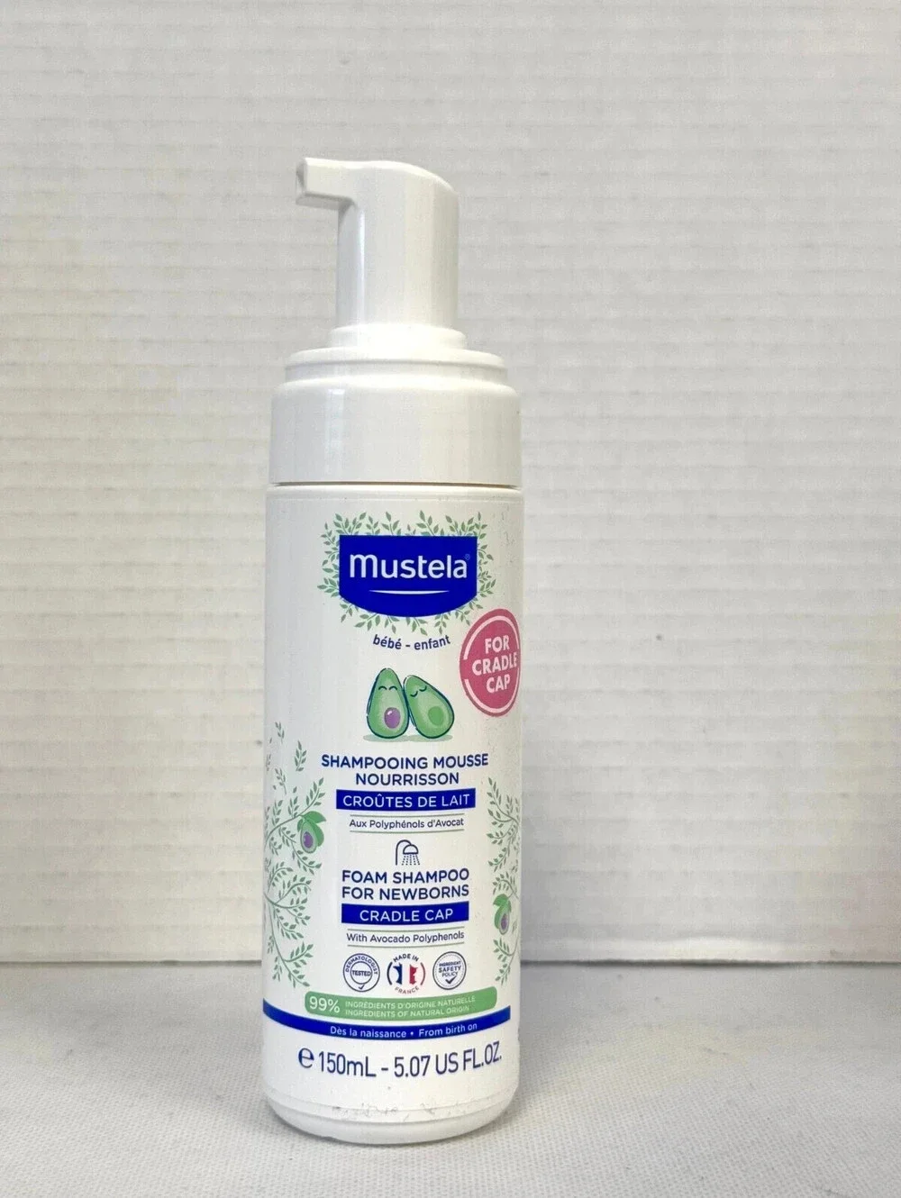 Mustela Shampooing Mousse Foam Shampoo For Newborn (no cap) Exp 07/2025